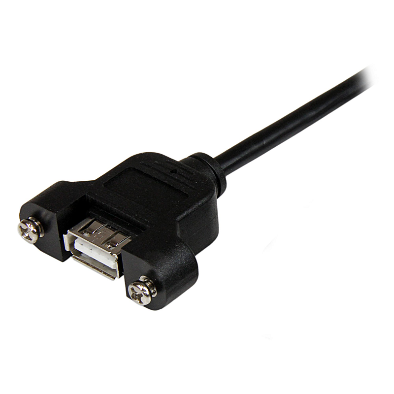 StarTech USBPNLAFAM3 3 ft Panel Mount USB Cable A to A - F/M